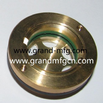 G1 1/4 INCH GEAR BOX BRASS OIL LEVEL SIGHT GAUGE VIEW PORT SIGHT GLASS Ölschauglas Ölschaugläser